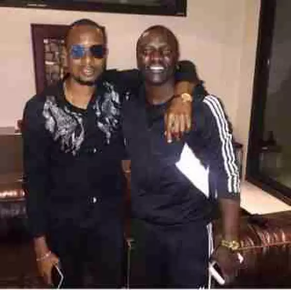 Nigerian Singer, Faze Hangs Out With Akon (Photos)
